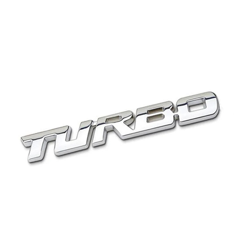 Adesivo Turbo De Metal 3d Relevo Automotivo